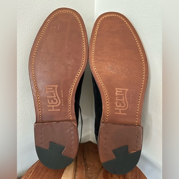 Helm Benson Derby Shoe Black Suede 10D - Picture 8 of 8